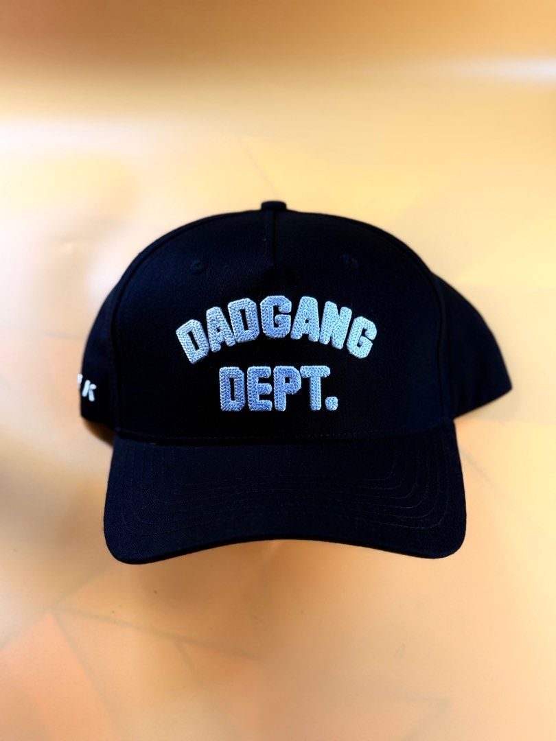 5 panel A frame outdoor cap by Dad Gang (Category: Caps & Hats) located in Makati City. Submitted by ides.ph (Listing ID 1362230099, Image 1). Description: For Sale! DAD GANG DEPT. BLACK TRUCKER HAT Size: One size fits most (for big heads) Fabric: Cottown Twill/Mesh Trucker Closure: Snapback For: Unisex Brand: Dad Gang Product link: https://capusa.nyc/es/products/dadgang-triple-black-leather-trucker For only : ₱1350 Dm us to purchase.