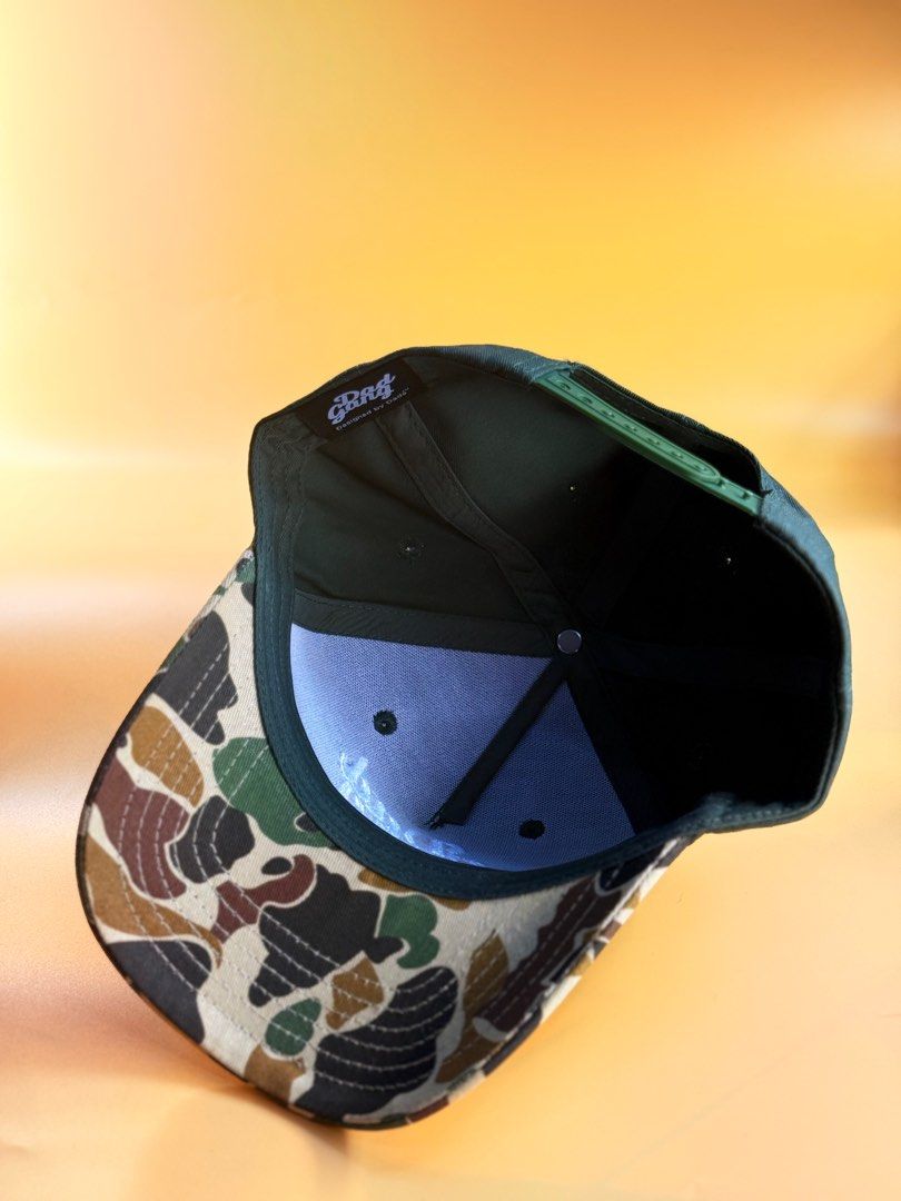 5 panel A Frame outdoor cap by Dad Gang (Category: Caps & Hats) located in Makati City. Submitted by ides.ph (Listing ID 1362231826, Image 3). Description: For Sale! DAD GANG CAMOUFLAGE/GREEN Size: One size fits most Fabric: Cottown Twill Closure: Snapback For: Unisex Brand: Dad Gang Product link: https://www.dadgang.co/ For only : ₱1350 Dm us to purchase.