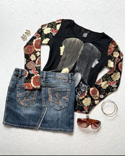 90s Custo Barcelona rarest collection gemini twin floral abstract art top y2k alt grunge acubi street whimsical hippy boho egirl artsy museum help tag vivienne tam jean paul gaultier cop copine