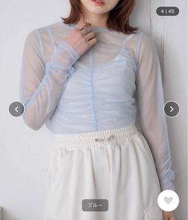 日本 日系 Retro Girl 皺褶半透明內襯 透膚629757731530251118