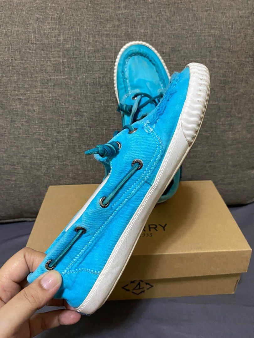 Authentic Sperry Sayel away in Tiffany Blue (Category: Loafers) located in Batangas. Submitted by itsmeaudi (Listing ID 1362129059, Image 2). Description: 💯Authentic - size 7 RFS: decluttering.