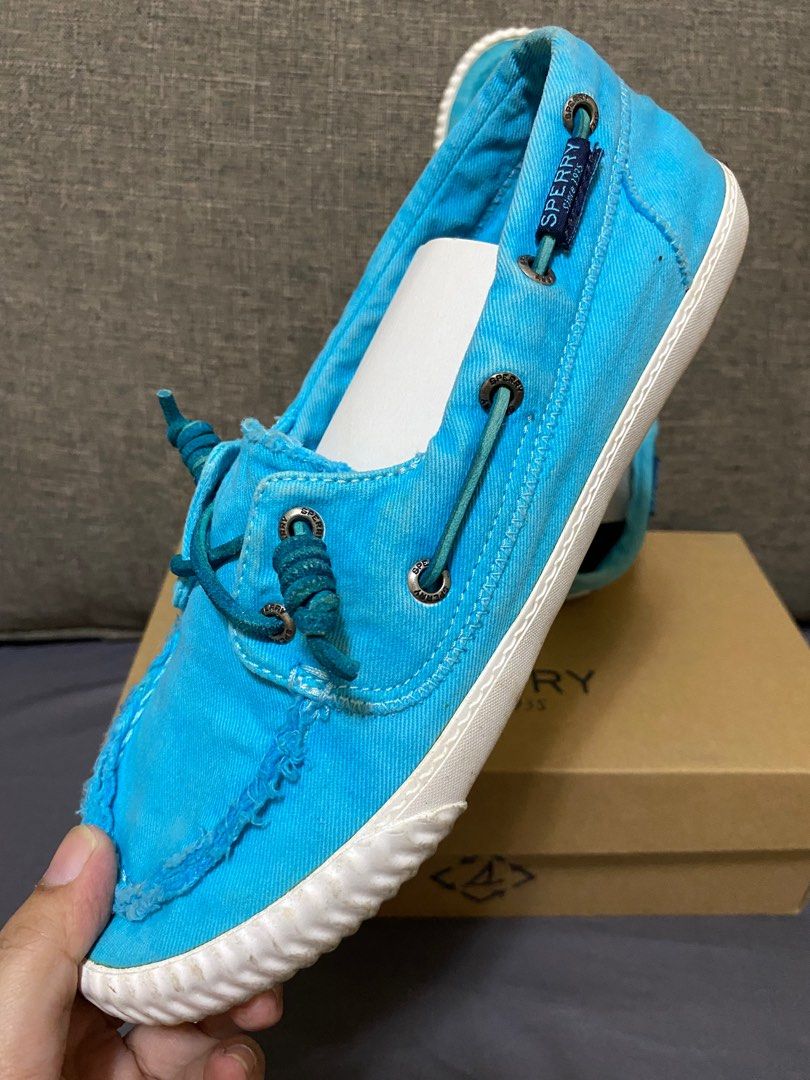 Authentic Sperry Sayel away in Tiffany Blue (Category: Loafers) located in Batangas. Submitted by itsmeaudi (Listing ID 1362129059, Image 3). Description: 💯Authentic - size 7 RFS: decluttering.