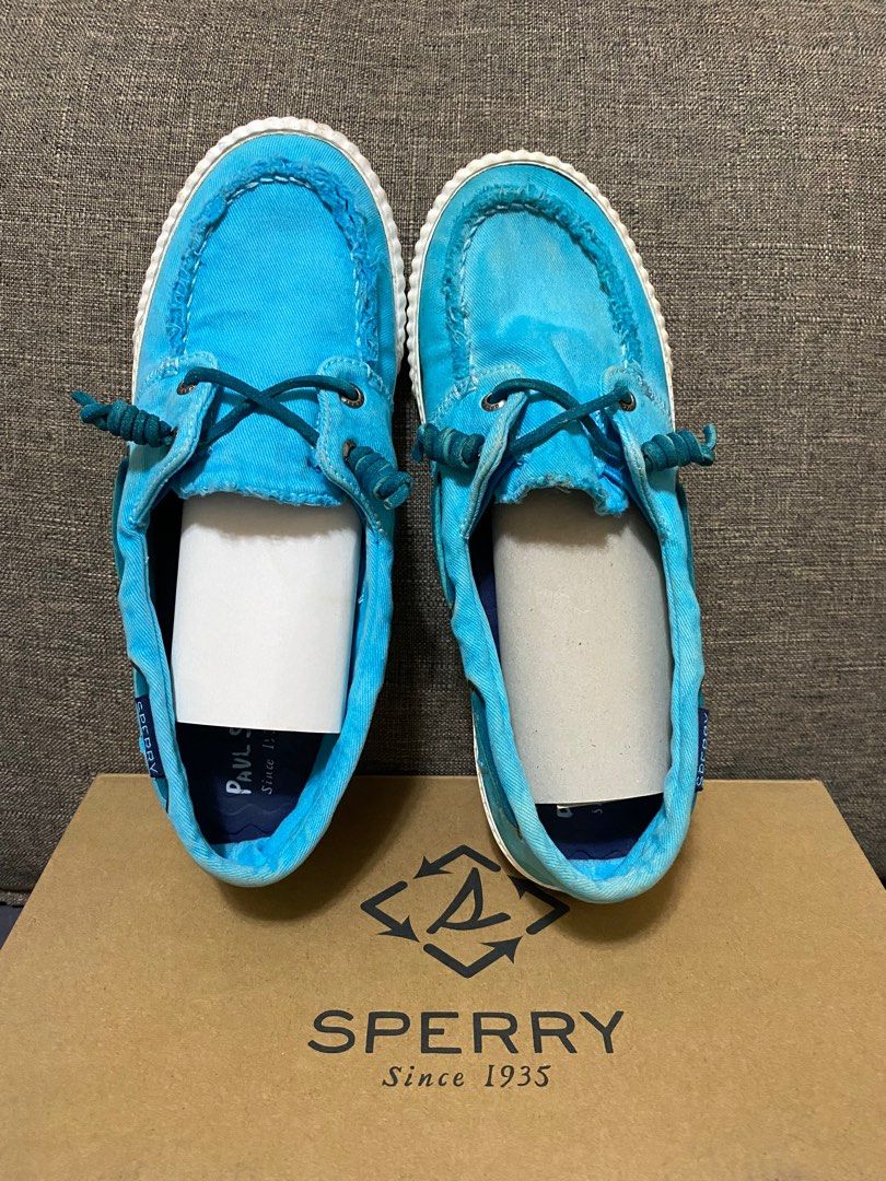Authentic Sperry Sayel away in Tiffany Blue (Category: Loafers) located in Batangas. Submitted by itsmeaudi (Listing ID 1362129059, Image 1). Description: 💯Authentic - size 7 RFS: decluttering.