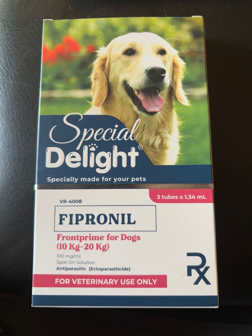 B1T1 Spot-on Solution for Big Dogs (Category: Health & Grooming) located in Pasig City. Submitted by lbckdavid (Listing ID 1362153617, Image 1). Description: Fipronil Spot-On Solution for Big Dogs Brandnew 3 tubes each Box RFS: Gift from a friend working in a Pet store. Hindi nagamit because medium size lang mga fur babies namin. *Special Delight - exp date 2026 *Fipronil + - exp 12/2024 ( pwede pa daw gamitin up to 6 mos, pero it is up to you po