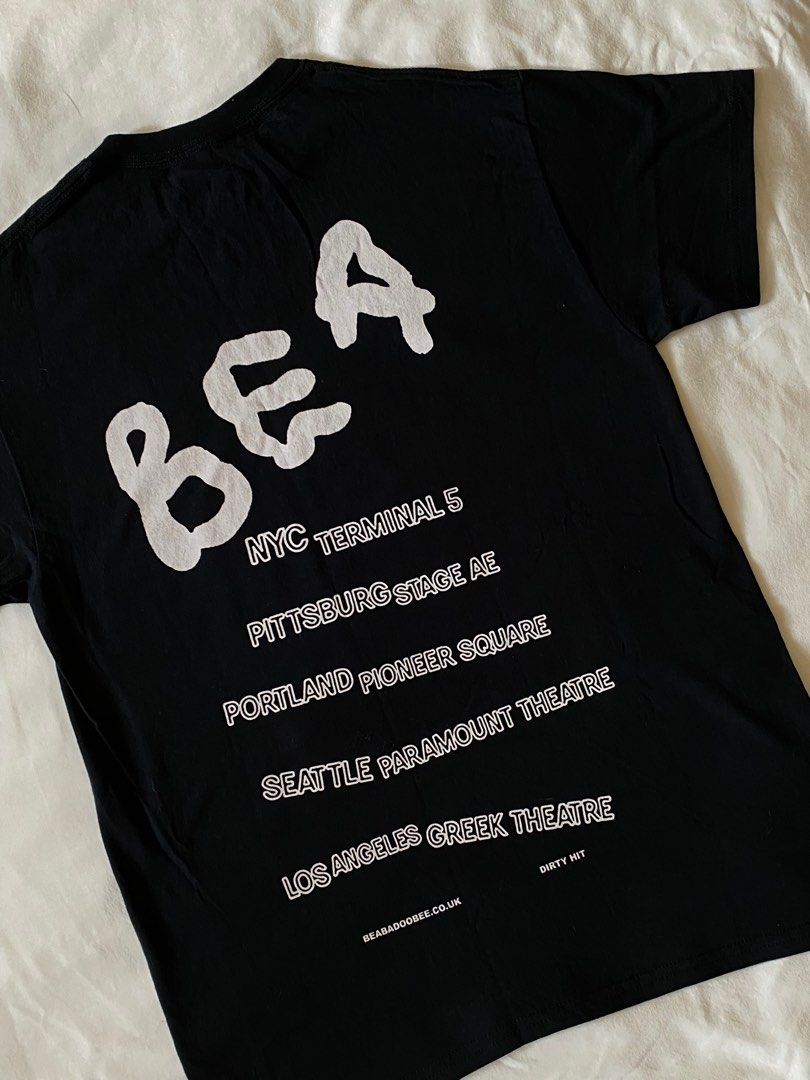 Beabadoobee Official Merchandise [RARE] Bea Black Tour Tee, Women's ...