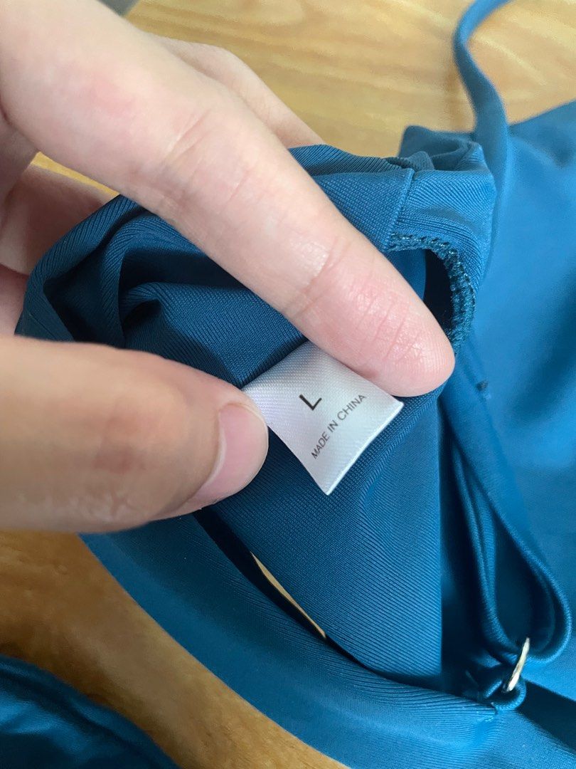 Blue Bikini (Category: Bikinis & Swimsuits) located in Pasig City. Submitted by ysaint (Listing ID 1362153876, Image 2). Description: - Never used (wrong size) - Fits med-large (34B) - Padded - Php 159 only!.
