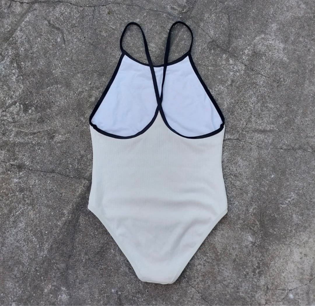 CHANEL bikini | CHANEL swimsuit (Category: Luxury Apparel) located in Manila. Submitted by luvluvpreluv (Listing ID 1362253825, Image 2). Description: NOTE: Type A Quality Again po this is type A lang; bought it from a boutique store sa IG RFS: i’m so fat hindi na po kasya sakin at never ko talaga syang naisuot.