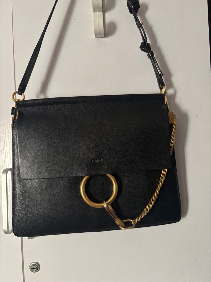 Chloe Faye bag (Category: Luxury Bags & Wallets) located in Makati City. Submitted by bravelion_cea1db (Listing ID 1362216212, Image 3). Description: Goos as new unused Black smooth leather CHLOE FAYE MEDIUM BLACK COLOR GOLD HARDWARE complete with dustbag and cards RFS: decluttering Meet up at WALTERMART MAKATI shipping via LBC upon payment Call or text for more details 09338608996 .