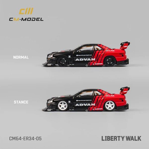 CM MODEL Nissan Skyline GT-R (R34) LBWK Super Silhouette ER34 ADVAN ...