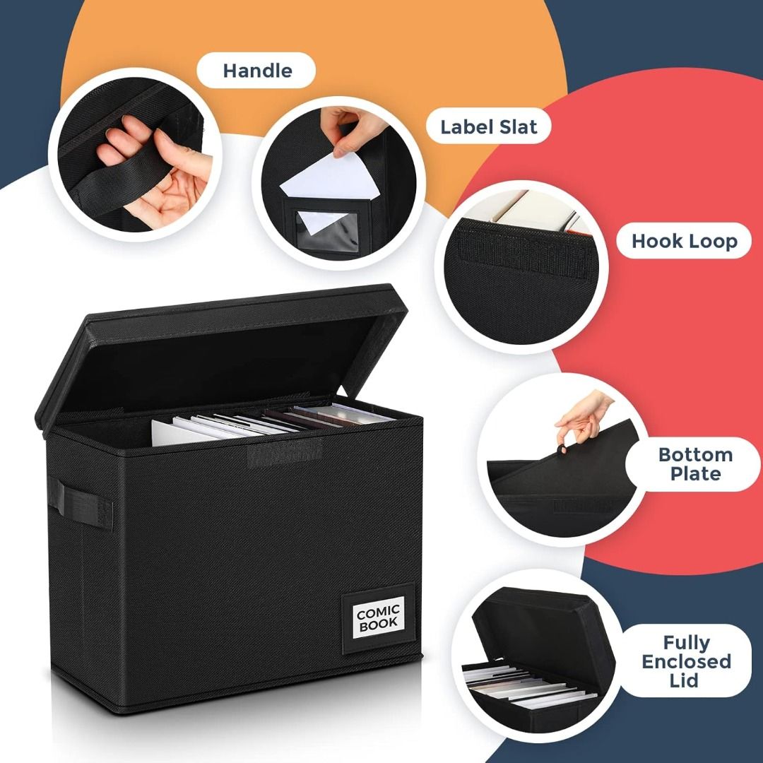 Collapsible / Stackable Short Comic Box (Holds about 150-175 comics) on ...