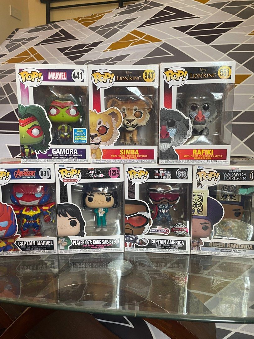 Funko pop marvel lion king squid game (Category: Designer & Blind Box Toys) located in Dinalupihan. Submitted by closetbymint (Listing ID 1362161402, Image 2). Description: .