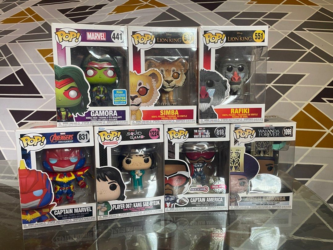 Funko pop marvel lion king squid game (Category: Designer & Blind Box Toys) located in Dinalupihan. Submitted by closetbymint (Listing ID 1362161402, Image 1). Description: .