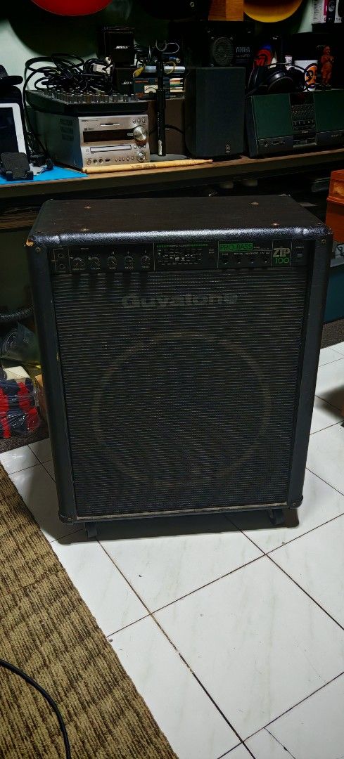 Guyatone zip 100 pro bass amplifier (Category: Musical Instruments) located in Paranaque City. Submitted by yourhonorvoy (Listing ID 1362123358, Image 2). Description: New arrival Guyatone pro bass zip 100 10k only Bass amplifier 100volts(walang kasamang transformer) With dents and scratches only 😍Okay ang tunog 👌 Malaki eto mura Lang benta dami ako piano darating need NG pwesto... 😍Jackpot makaka avail neto 🤩 2 units available ( less 2k pag 