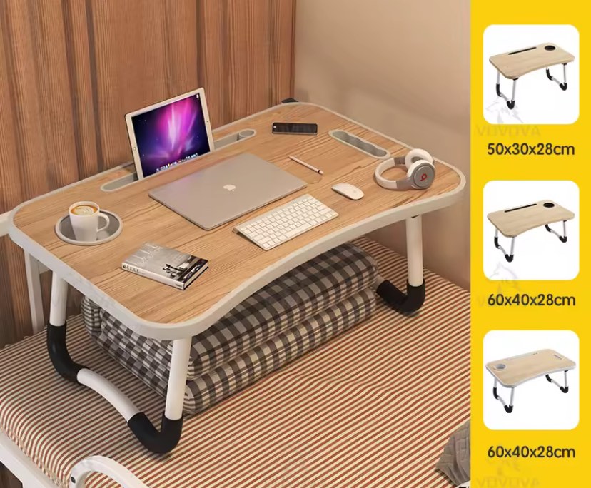 Mini Study Desk Portable folding table Bed Table, Furniture & Home ...