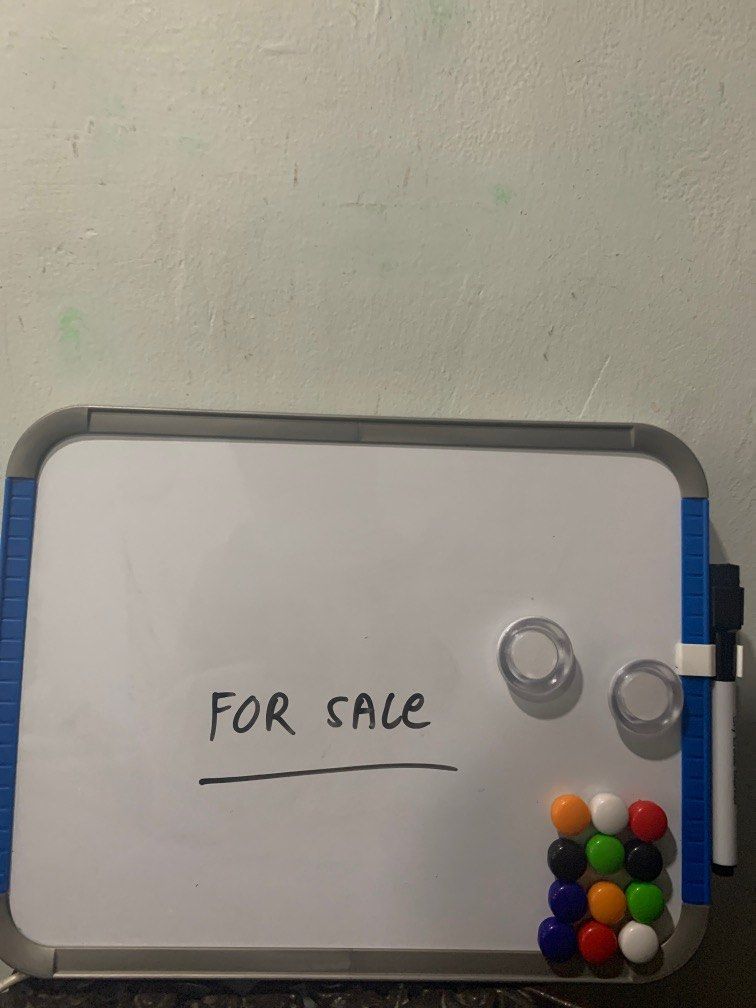 Mini white board (Category: Stationery & School Supplies) located in Quezon City. Submitted by prelovedsaleitems (Listing ID 1362144514, Image 1). Description: .