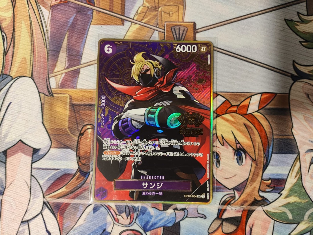 Sanji 6C Promo One Piece TCG Card 25th Anniversary Promo, Hobbies ...
