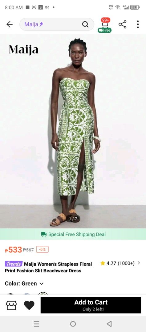 Shein dress (Category: Dresses) located in Donsol. Submitted by ramrhae (Listing ID 1362122871, Image 1). Description: small to med.