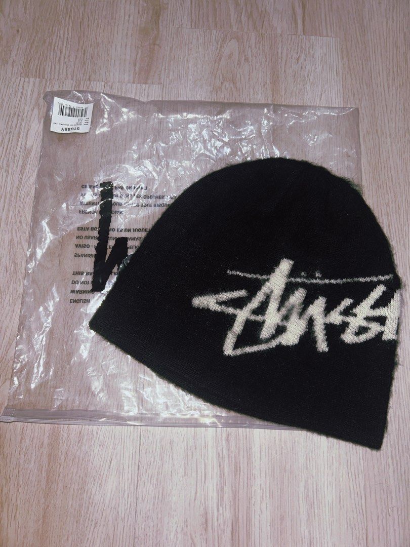 Stussy Brushed Out Stock Skullcap 毛帽冷帽男女, 他的時尚