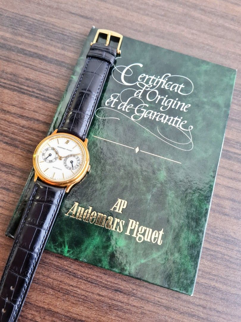 Very Rare, Papers, Unpolished 1980s Audemars Piguet (AP) Classique Day ...