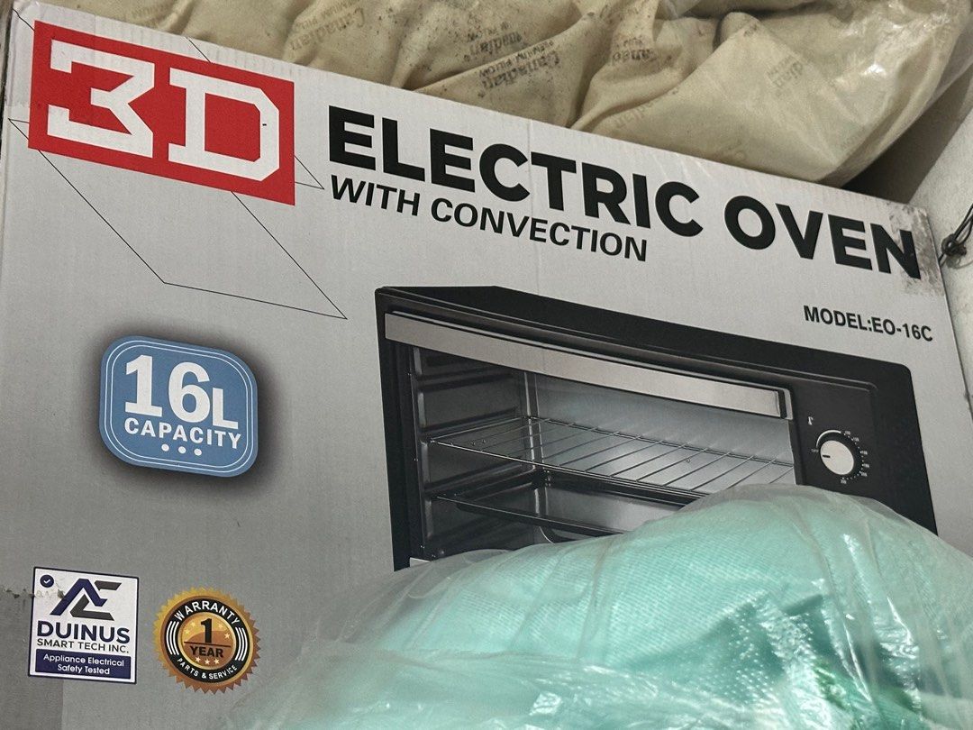 3D Electric Oven with Convection (Category: Ovens & Toasters) located in Pasig City. Submitted by zelinavillaflor (Listing ID 1362307098, Image 1). Description: Extra.