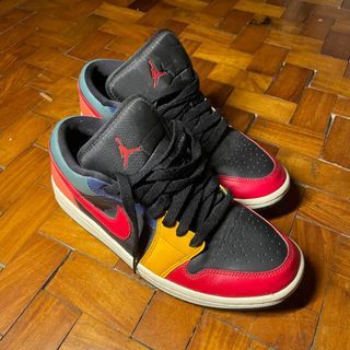 Air Jordan 1 Low SE Black Fire Red Taxi
