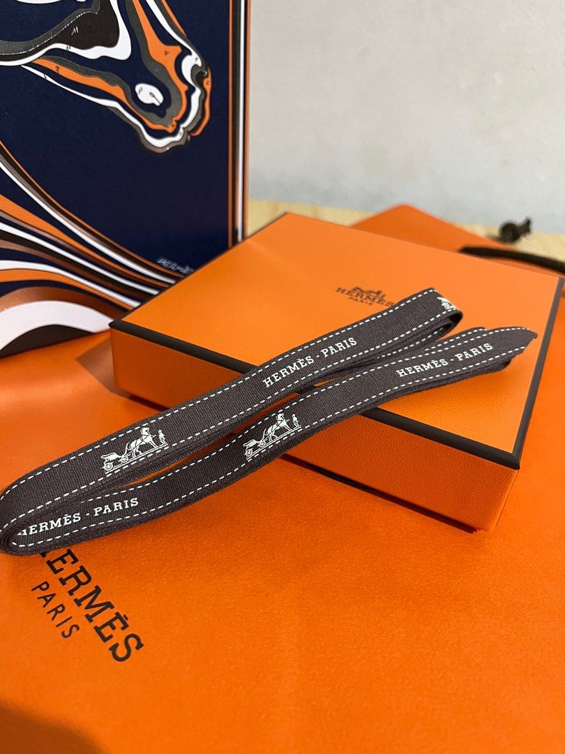 Authentic Hermes Ribbon 4 Pieces (Category: Luxury Accessories) located in Mandaluyong City. Submitted by kendru_03 (Listing ID 1362411076, Image 2). Description: Ribbon Only (4 Pieces) -50" long -48" long -30 " long -29" long Disclaimer: -Product color may slightly vary due to photographic lighting sources or your monitor settings. -Sizes of items listed in descriptions are approximate as measured. -The seller does not accept responsibility or l