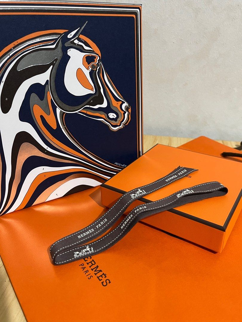 Authentic Hermes Ribbon 4 Pieces (Category: Luxury Accessories) located in Mandaluyong City. Submitted by kendru_03 (Listing ID 1362411076, Image 3). Description: Ribbon Only (4 Pieces) -50" long -48" long -30 " long -29" long Disclaimer: -Product color may slightly vary due to photographic lighting sources or your monitor settings. -Sizes of items listed in descriptions are approximate as measured. -The seller does not accept responsibility or l