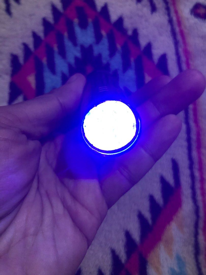 Black light portable flash light (Category: Lighting & Studio Equipment) located in Quezon City. Submitted by markgolveo (Listing ID 1362379001, Image 3). Description: Black light portable flash light.