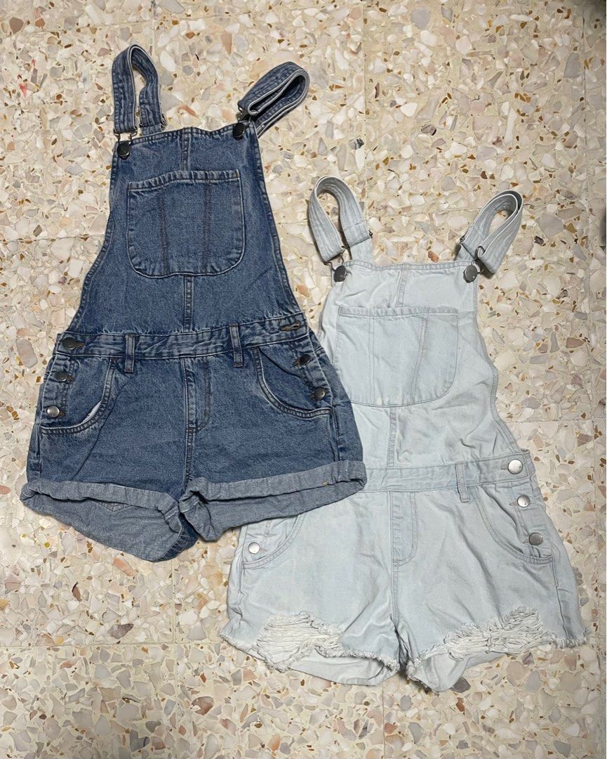 Cotton On Denim Overalls (Light Blue/Jeans Blue) (Category: Other Bottoms) located in Singapore. Submitted by jamiewheresthesalt (Listing ID 1362466556, Image 1). Description: Denim overalls. Been just sitting in my closet and I can’t fit in them anymore so might as well sell. Feel free to DM for enquiries/if interested! Would like to give to someone who would use them. Price is negotiable. I kinda just want them gone. .