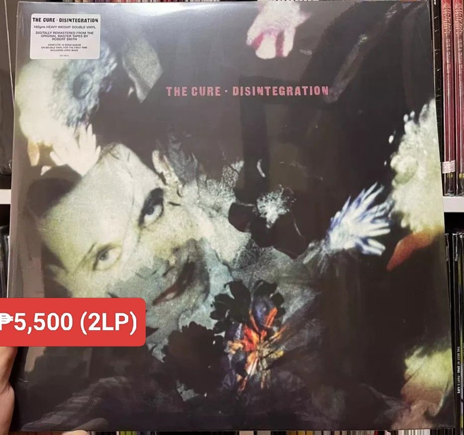 Cure - Disintegration vinyl (Category: Vinyls) located in Manila. Submitted by jhenaloymerchandise (Listing ID 1362371615, Image 1). Description: Cure - Disintegration (2LP) = ₱5,500 Brand new sealed.