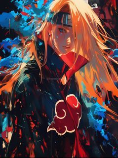 Deidara Metal Print | HD Anime Wall Art | Premium Metal Poster | Collector's Home Decoration - A4 Size