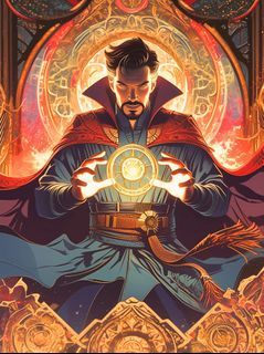 Doctor Strange Metal Print | HD Anime Wall Art | Premium Metal Poster | Collector's Home Decoration - A4 Size