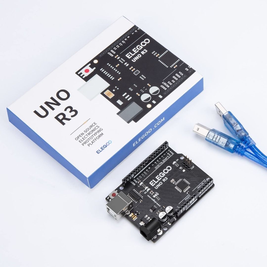 ELEGOO UNO R3 Board For Arduino IDE Projects, RoHS Compliant, Computers ...