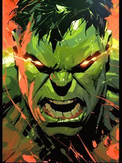 Hulk Metal Print | HD Anime Wall Art | Premium Metal Poster | Collector's Home Decoration - A4 Size