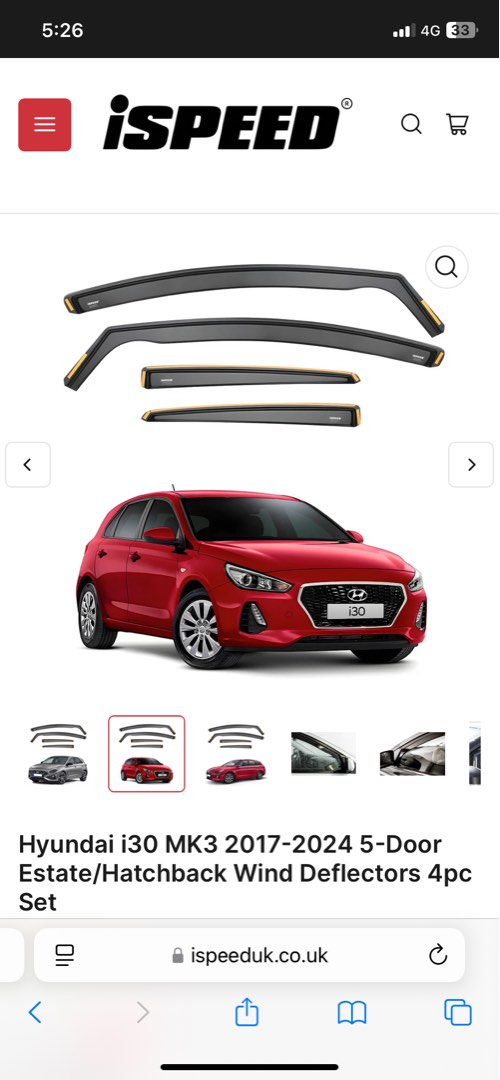 Windabweiser Passend Fr Hyundai I30 5 Trer 2012 2017