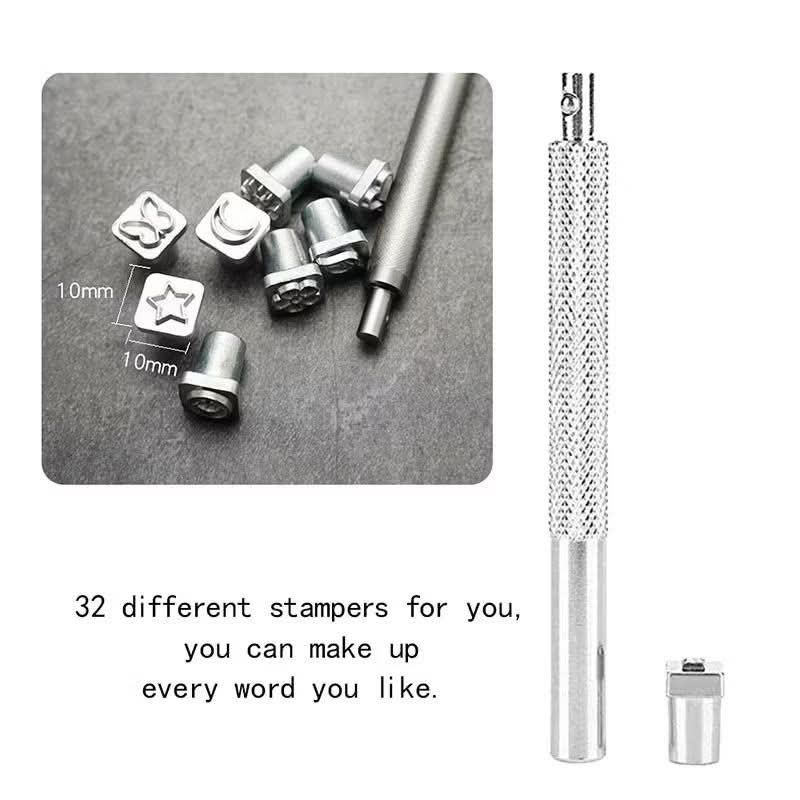 Leather Stamp Punch Tool (Category: Craft Supplies & Tools) located in Rizal. Submitted by jmcraftingphhandicrafts (Listing ID 1362457888, Image 2). Description: Never been used tho, nakatambak lang. Malaki yung size nya sa ginagawa kong stamp kaya di ko siya magamit. 📍San Mateo Rizal.