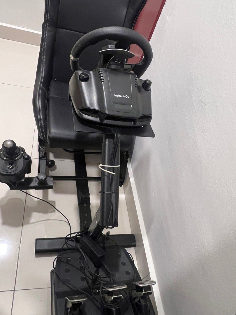 Logitech Racing Wheel + Pedal + Shifter Set (Includes Racing Seat Rig ...