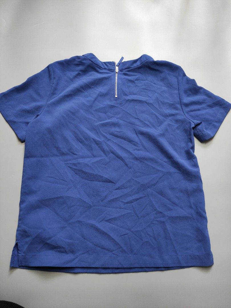 Mango blouse 250 for bundles and 150 for each (Category: Blouses) located in Manila. Submitted by localpreneur (Listing ID 1362335005, Image 3). Description: Width (when laid flat): 45" Length: 55" *Please check photos for actual condition *Shipping Fee fixed at ₱80 *Free shipping for bundles ₱1000 and up.