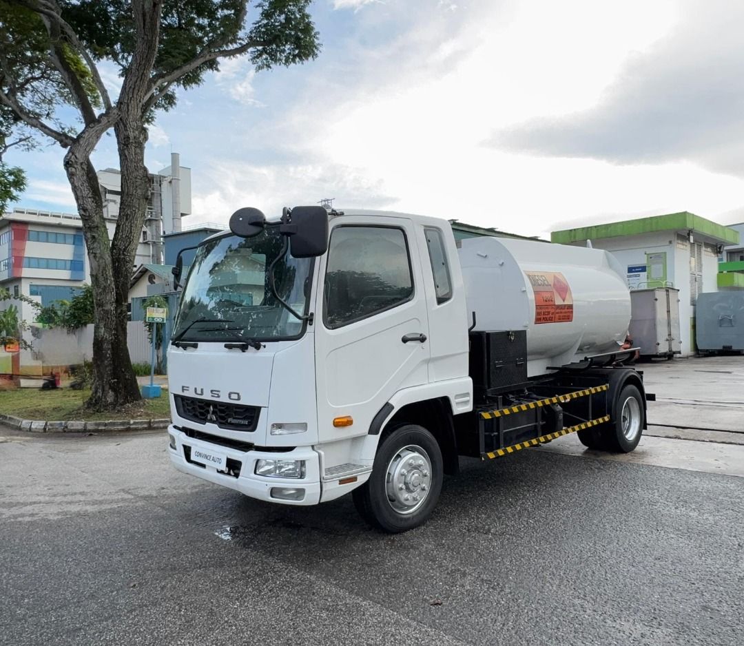 Mitsubishi M Fuso Fighter FK62 (14FT Lorry W 5000L Diesel Tank) Manual (Category: Used Commercial Vehicles for Sale) located in Singapore. Submitted by convinceauto (Listing ID 1362379376, Image 1). Description: 14Ft lorry with 5000L Diesel Tank! Class 3 able to drive. The vehicle has been fully serviced. Freshly painted. Just install your company logo. Flexible loan available, bank and in house. Trade in welcome. Now call for viewing and test dr