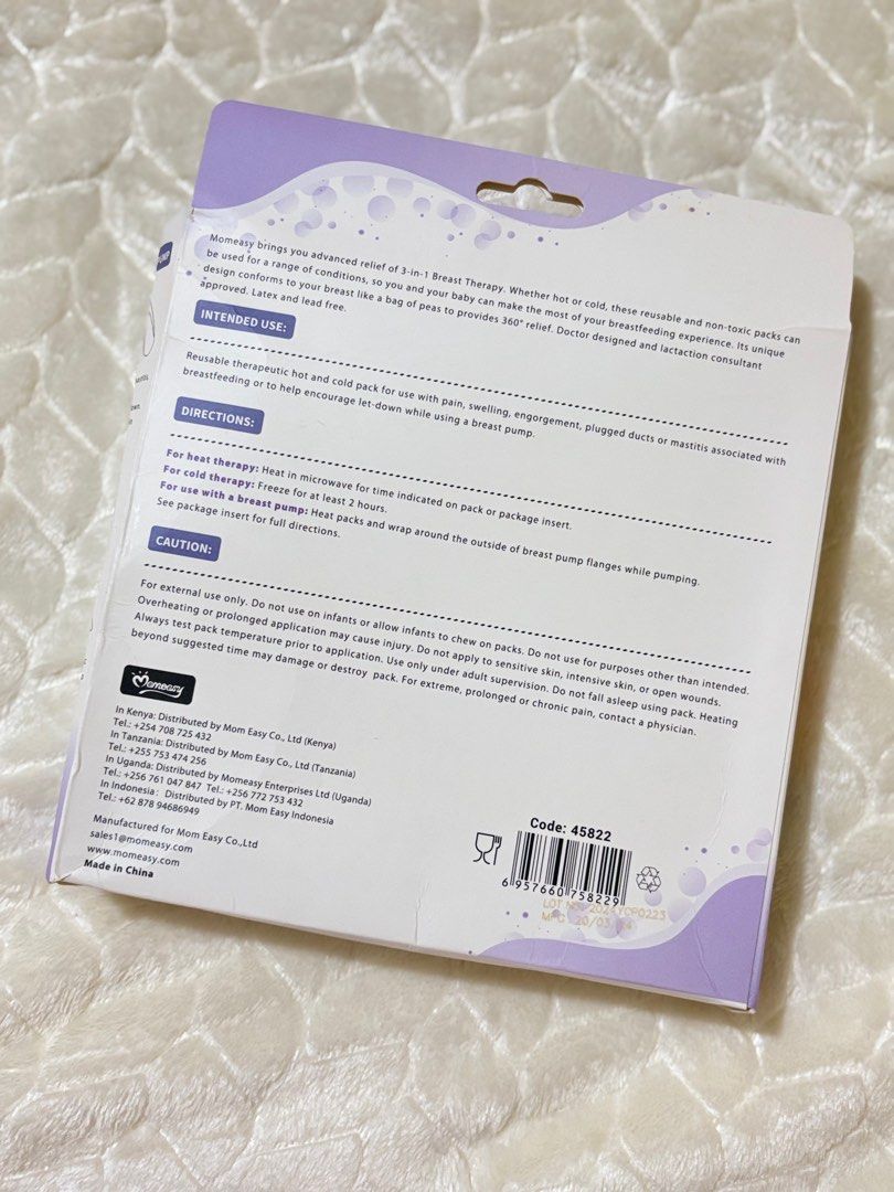 Momeasy Breast Therapy Hot and Cold Compress (Category: Breastfeeding & Bottle Feeding) located in Tarlac. Submitted by well.loved.by.rhea (Listing ID 1362338405, Image 2). Description: .