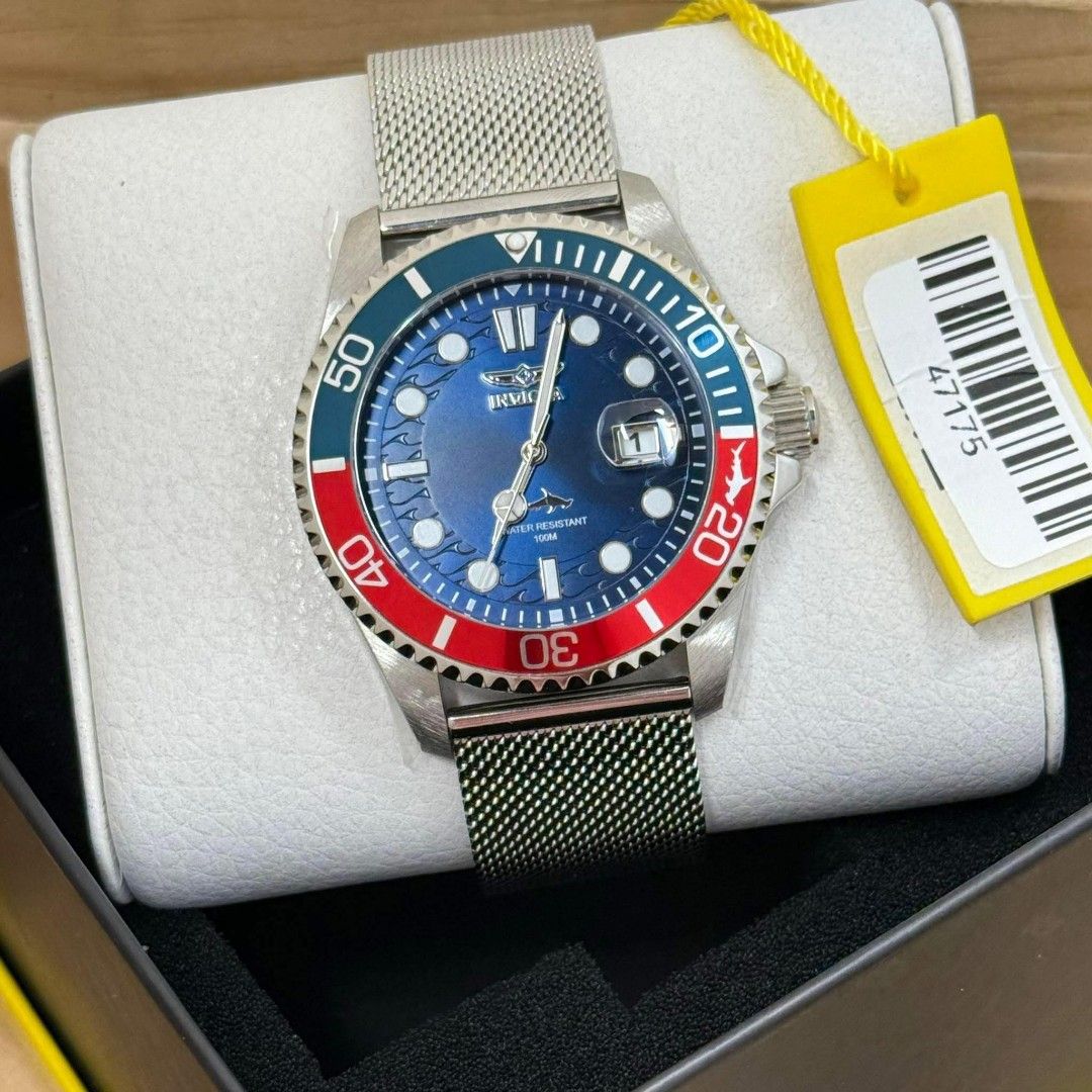 original INVICTA PEPSI MESH (Category: Luxury Watches) located in Manila. Submitted by authenticbagswatchesco (Listing ID 1362455789, Image 2). Description: 100% original INVICTA PEPSI MESH P5,700 ONLY EACH 2 pcs avail mall price : P12-15k moneyback x10 if proven Fake :) NEW ARRIVAL AUTHENTIC WATCHES ‼️ U.S Bought 🇺🇲 / DIRECT FACTORY OUTLET ✅2-4 days delivery via LBC to Luzon, Visayas and Mindanao! Open Tau for COD,COP, same day delivery lalamo