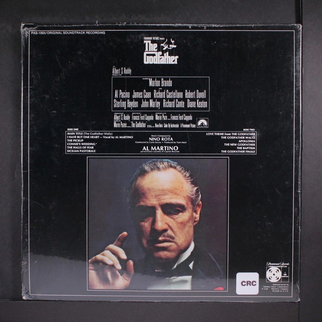 OST - Godfather, The (Category: CDs & DVDs) located in Manila. Submitted by jhenaloymerchandise (Listing ID 1362385500, Image 2). Description: OST - Godfather, The = ₱4,000 remastered Brand new sealed.