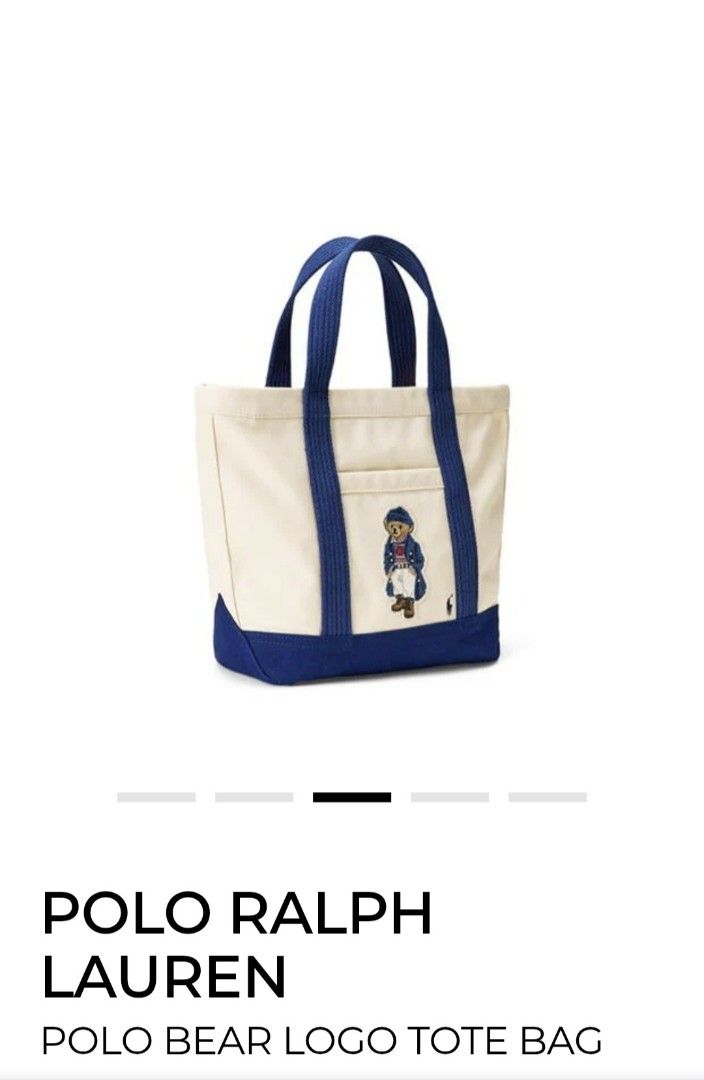 Polo Ralph Lauren Women's Tote Bag. Paddington Series (Category: Bags & Wallets) located in Singapore. Submitted by lioncollective (Listing ID 1362431403, Image 2). Description: Brand New with tag. Retail price: SGD $279 Material: 100% Cotton Canvas. Measurement: L13" × H 10.5" x W3-5" - Effortlessly carry your essentials with convenient twin shoulder straps. - Experience superior organisation with ample space and an interior zip pocket. - Care: 