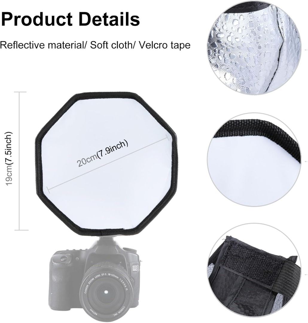 實體店鋪/SF Flash Diffuser Light Softbox for Speedlight, 8"/20cm Octangle ...