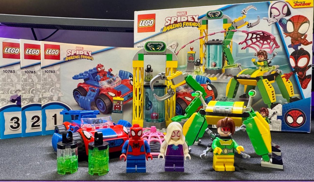 LEGO 10783 Spidey and His Amazing Friends Spider-Man at Doc Ock's Lab ...