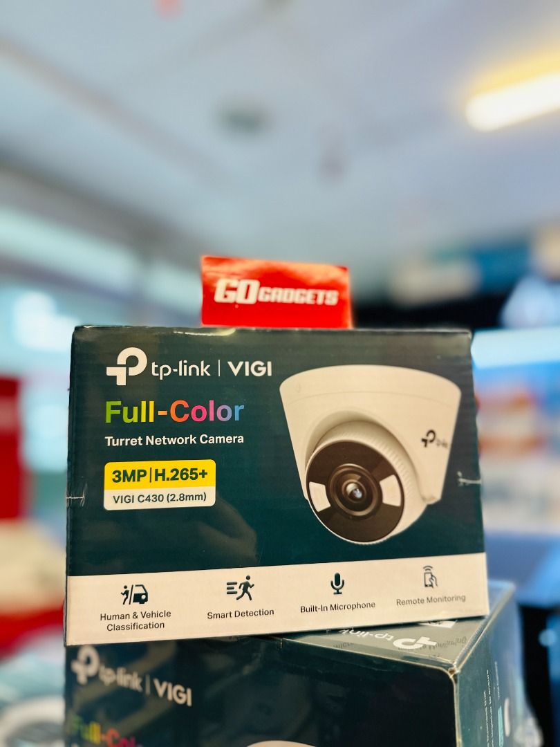 TPLink VIGI C430 3MP 2.8mm Full Color Turret Network Camera with Mic ...