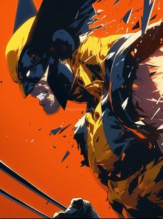 Wolverine Metal Print | HD Anime Wall Art | Premium Metal Poster | Collector's Home Decoration - A4 Size