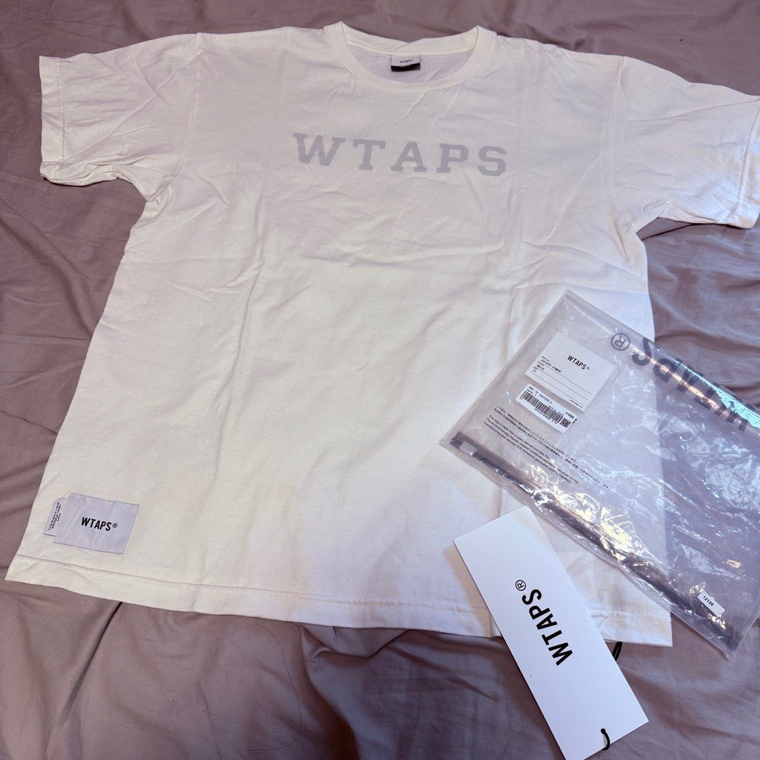 平放Wtaps 23ss college SS cotton white tee Descendant Dcdt