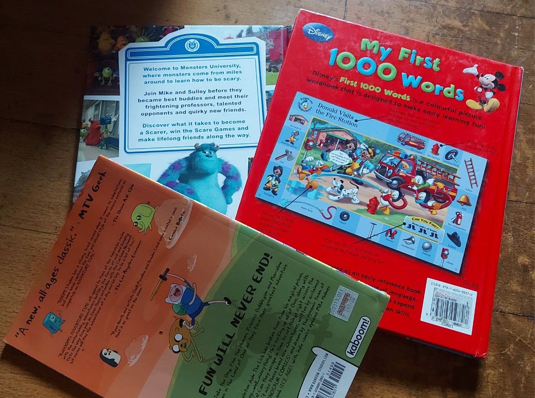Adventure Time / Monster Inc (Category: Storybooks) located in Manila. Submitted by ardenboutique (Listing ID 1362556984, Image 2). Description: RFS: Declutter na stock lang sa shelves pero book is in very good conditiom Price: 300 ✅️Shipping: Pick Up, lalamove,J&T, Meet up upon available time only.
