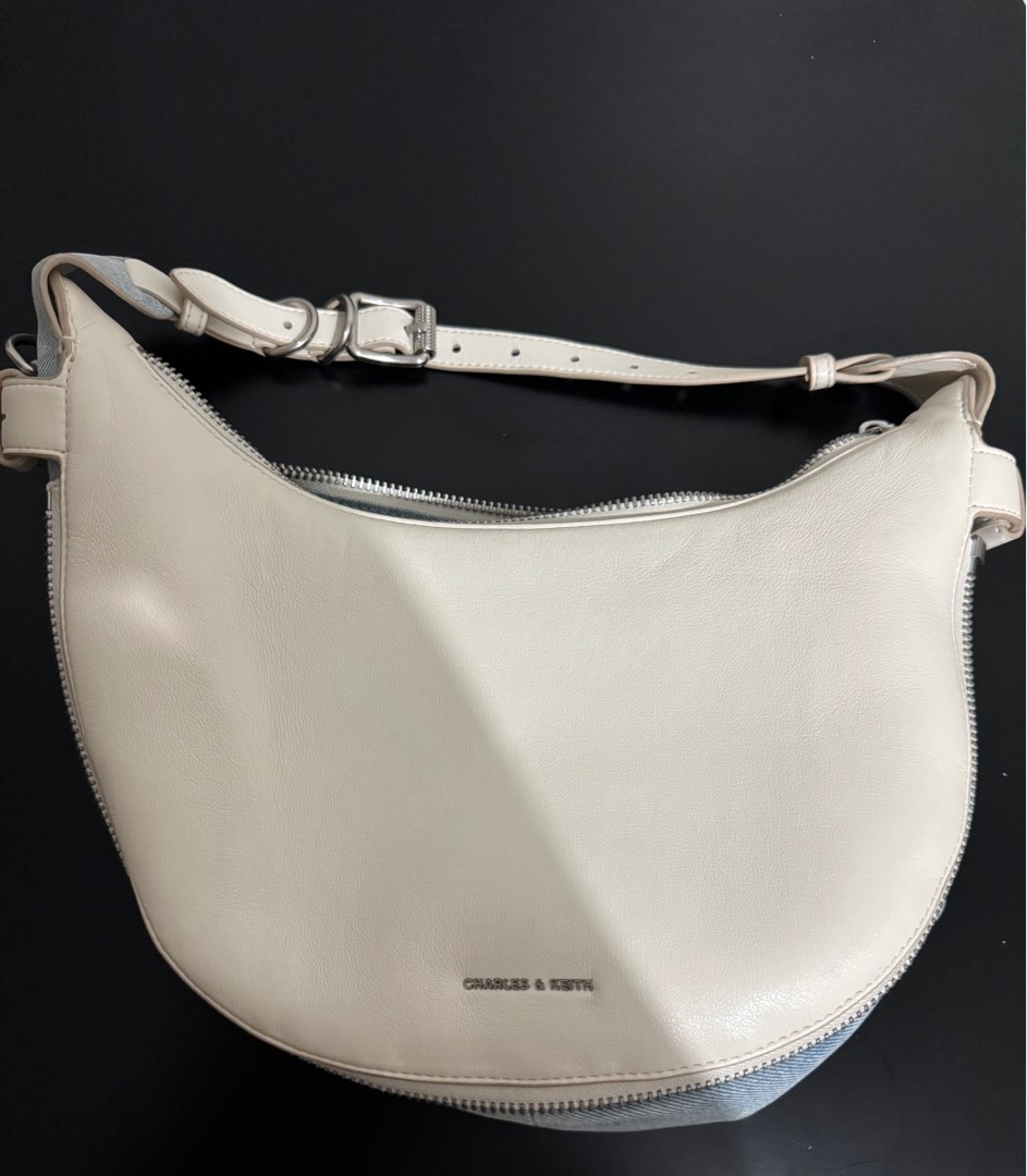 Sac Bucket Charles & Keith Bleu Royal – Sac Seau à Fermeture Zip – Neuf Avec Petits Défauts De Stockage